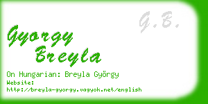 gyorgy breyla business card